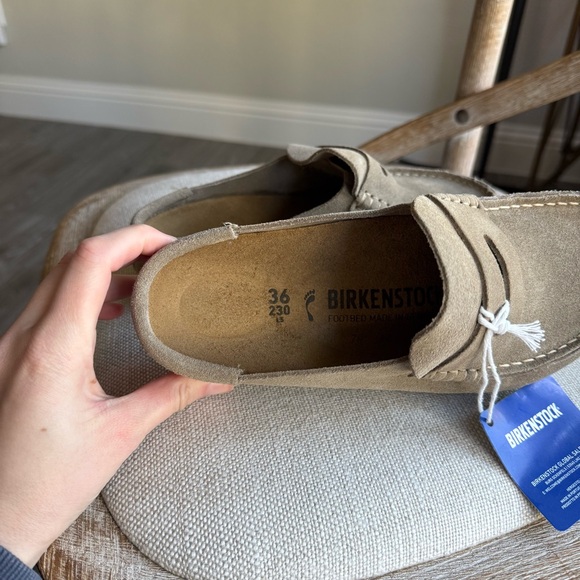 Birkenstock Naples suede clogs taupe - Picture 8 of 9